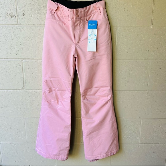 ROXY Pink Backyard Winter Snow Pant - Picture 1 of 14